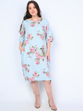 Krone 1 linen dress with flower print